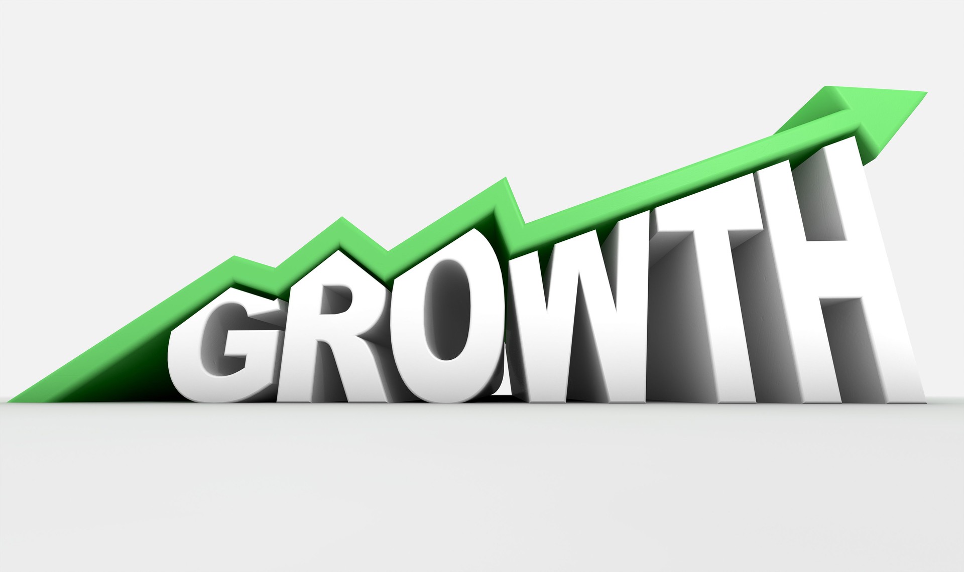 Growth Text And Arrow